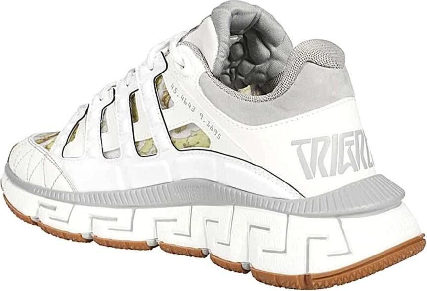 Versace Greca-patroon lage top sneakers White