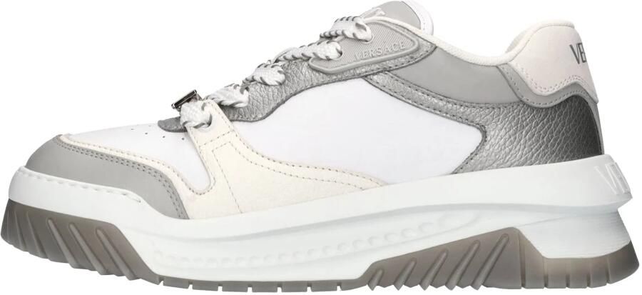 Versace Grijze Sneakers voor Mannen Aw24 White Heren