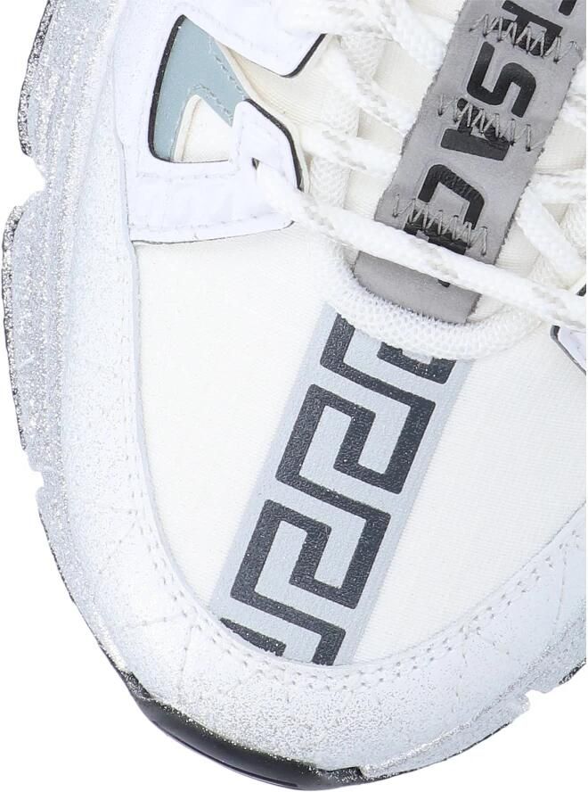Versace Trigreca Sneakers met Grafisch Patroon en Leren Details White - Foto 2