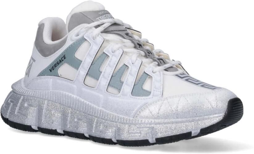 Versace Trigreca Sneakers met Grafisch Patroon en Leren Details White - Foto 4