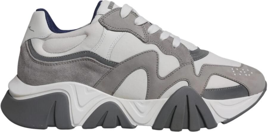 Versace Grijze Chunky Lage Sneakers