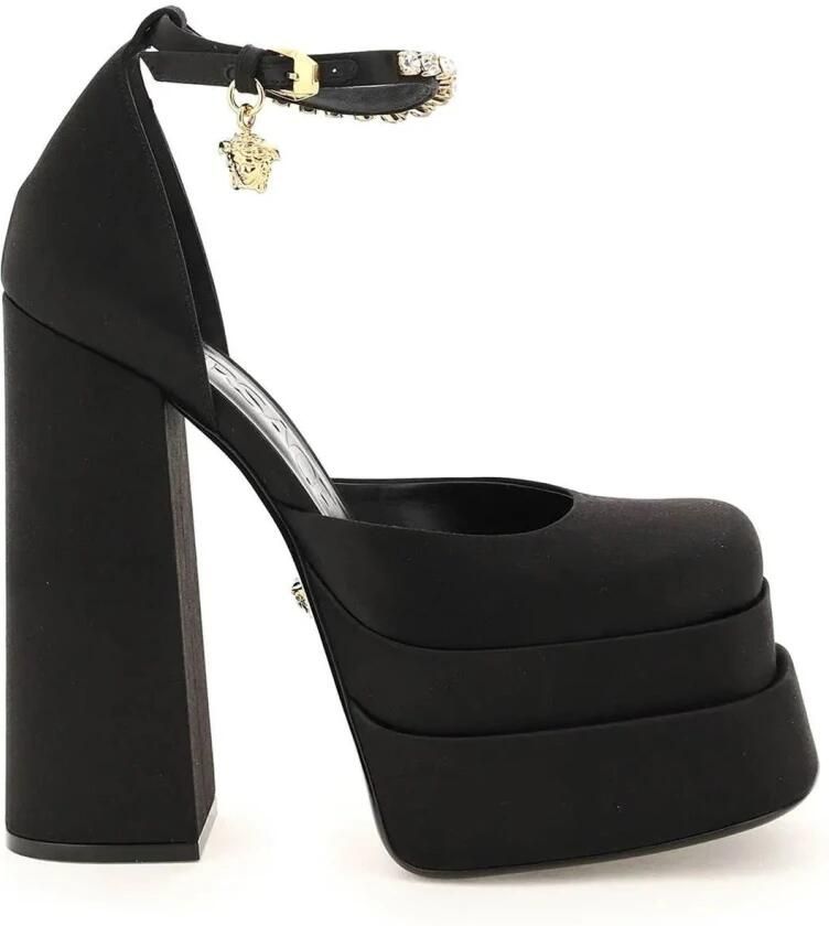 Versace Pumps & high heels Aevitas' Black Pumps With Medusa Charm And Platfor in zwart - Foto 3
