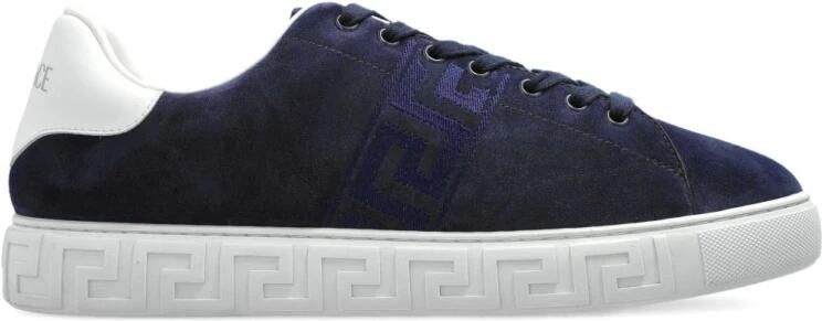 Versace Suede Greca Sneakers