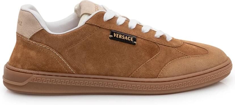 Versace Suede Low-Top Sneakers
