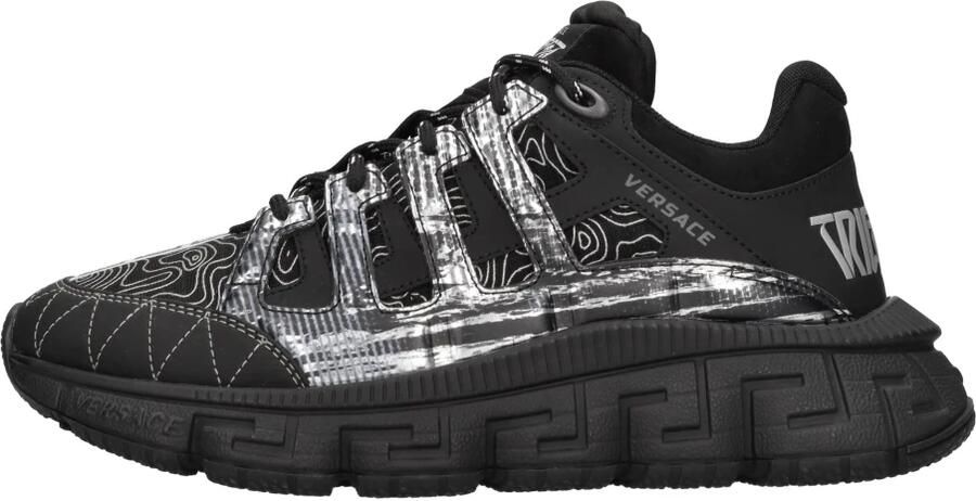 Versace Trigreca Sneakers met Grafische Print Black