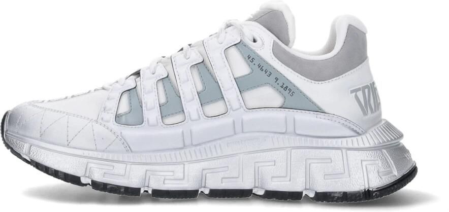 Versace Trigreca Sneakers met Grafisch Patroon en Leren Details White - Foto 8