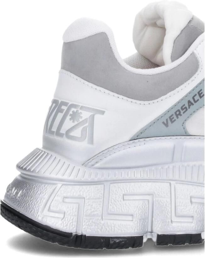 Versace Trigreca Sneakers met Grafisch Patroon en Leren Details White - Foto 4