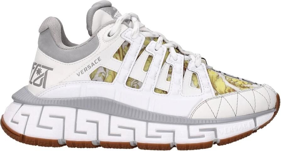 Versace Greca-patroon lage top sneakers White