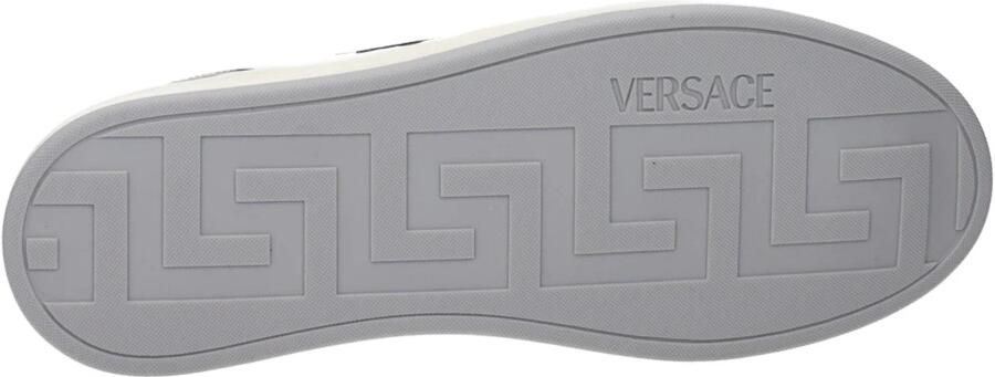 Versace Witte leren lage sneakers - Foto 2