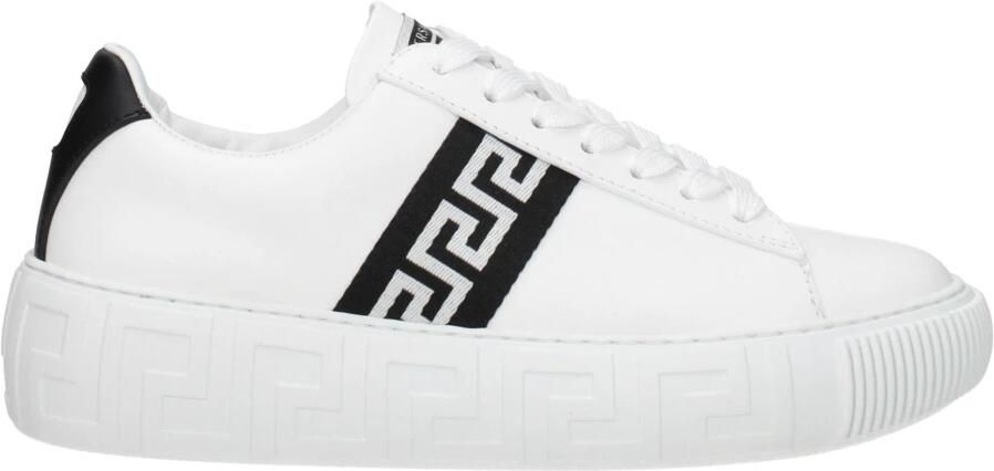Versace Witte Sneakers met Greca-borduursel