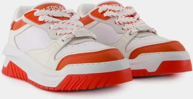 Versace Witte Leren Sneakers Odissea