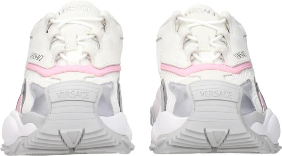 Versace Witte Stoffen Chunky Sneakers