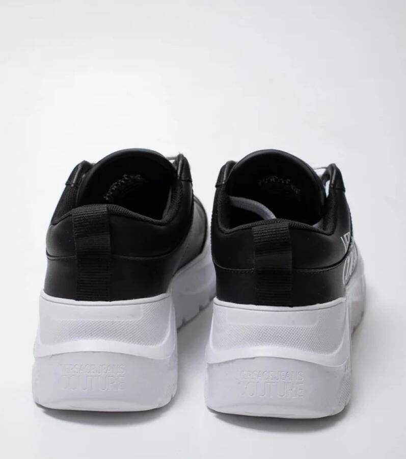 Versace Zwarte Katoenen Sneakers met Dikke Zool - Foto 2