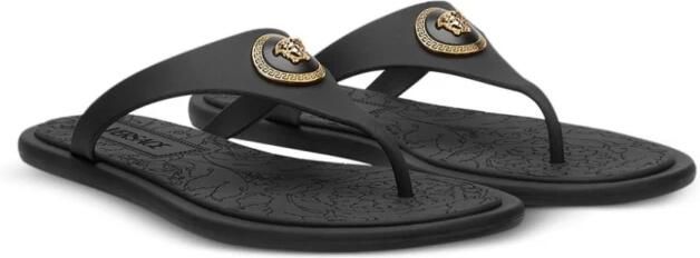 Versace Zwarte Medusa Head Sandalen
