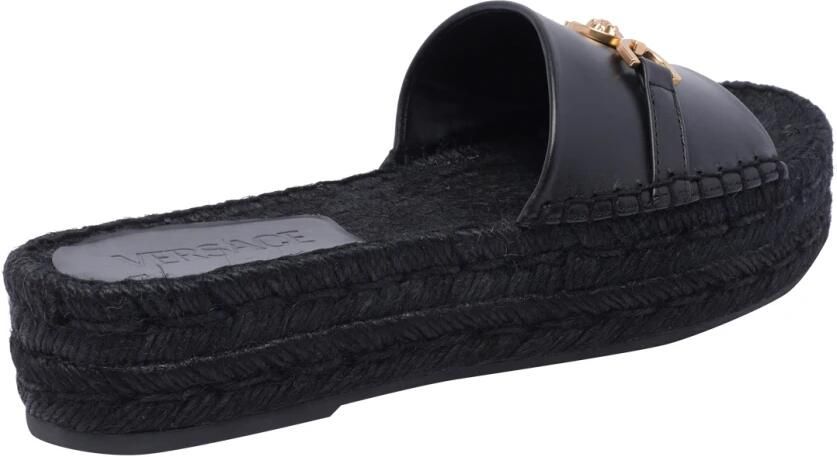 Versace Zwarte Sandalen met 4 5 cm Sleehak - Foto 3