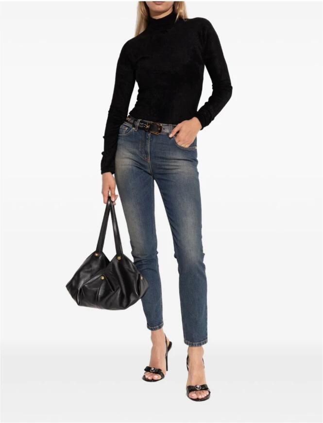 Versace Zwarte Sandalen met Strik