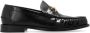 Versace Medusa Plaque Zwarte Kalfleren Mocassins Black Heren - Thumbnail 1