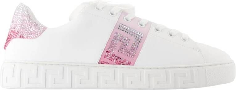 Versace Witte Bio Sneakers Synthetisch Materiaal