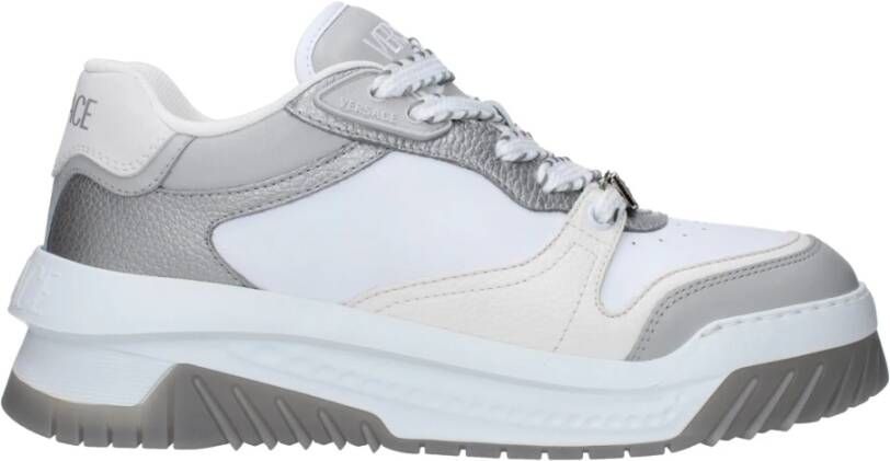 Versace Grijze Sneakers voor Mannen Aw24 White Heren
