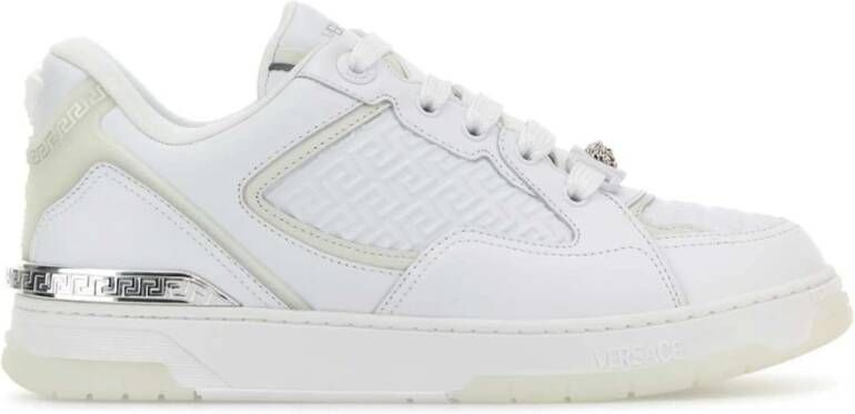 Versace Witte Leren Heren Sneakers