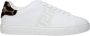 Versace Luipaardprint Leren Sneakers White Heren - Thumbnail 1