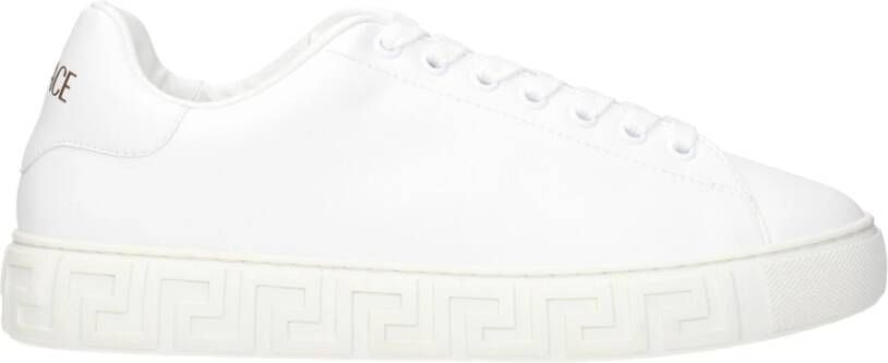 Versace Platte schoenen met kenmerkende reliëf details White Heren