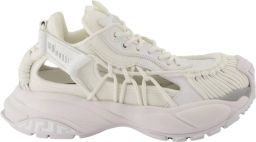 Versace Low-Top Sneakers White Panelled Sneakers With Cut-Out in wit