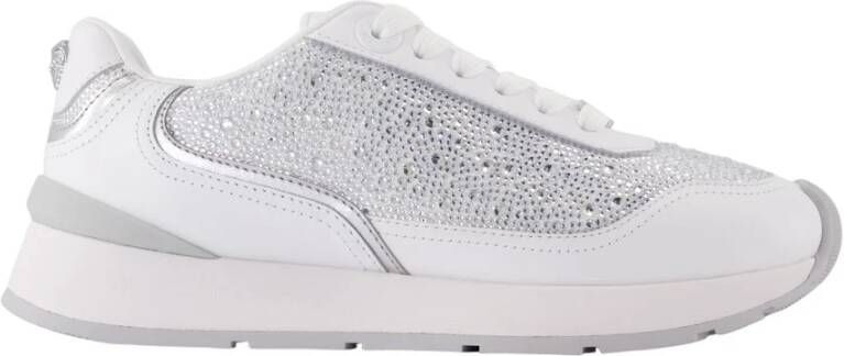 Versace Witte Leren Sneakers Gestructureerd Kalfsleer