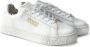Versace Witte Leren Sneakers met Gouden Logo White Dames - Thumbnail 4