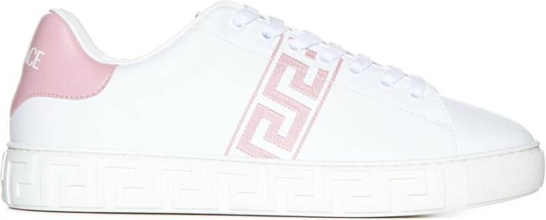 Versace Witte Roze Sneakers White Dames