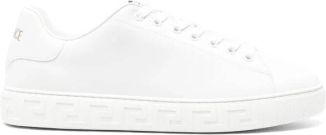 Versace Platte schoenen met kenmerkende reliëf details White Heren
