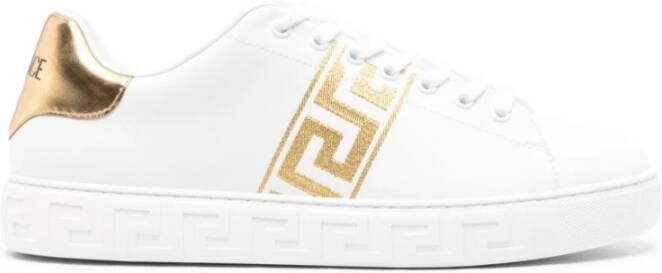Versace Witte Sneakers met Greca Motif