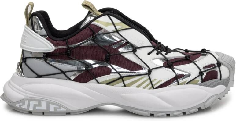 Versace Witte Sneakers met Griekse Tong