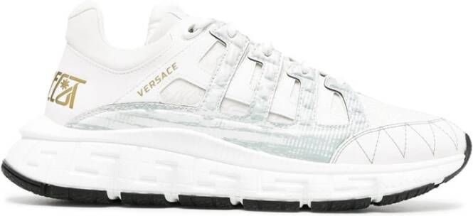 Versace Trigreca Sneakers Glamoureuze en zelfverzekerde stijl White Heren