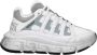 Versace Witte Stoffen Logo Sneakers met Veters - Thumbnail 1