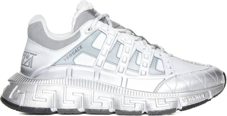 Versace Witte Trigreca Low-Top Sneakers White Heren
