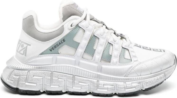 Versace Witte Trigreca Low-Top Sneakers White Heren