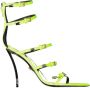 Versace Zijden Sandalen met Puntneus en Meerdere Gespen - Thumbnail 1