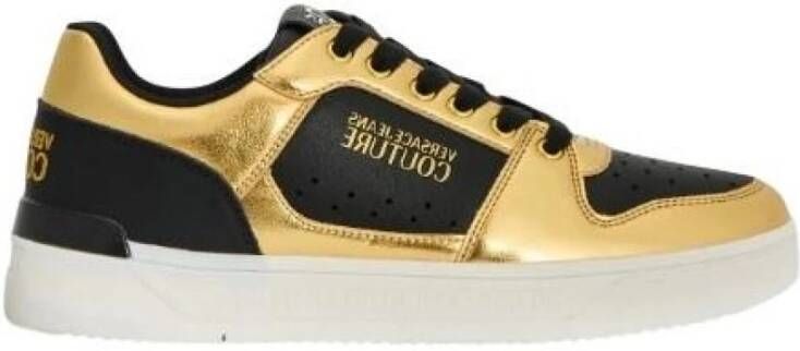 Versace Zwart en Goud Veterschoenen