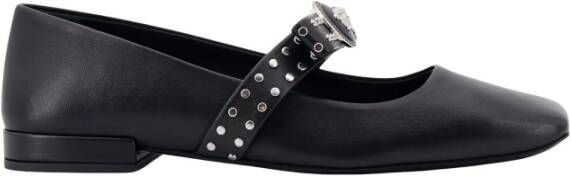 Versace Zwarte Ballerina's met Iconische Medusa Detail Black Dames