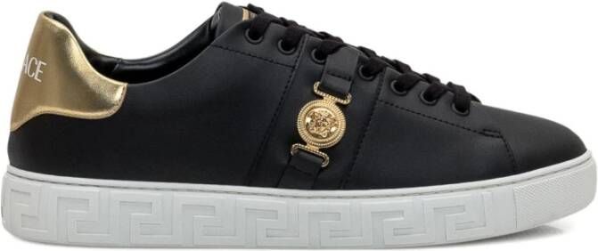 Versace Zwarte Sneakers met Greca Biggy Design