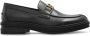 Versace Zwarte Formele Loafers Greca Hardware - Thumbnail 1