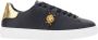 Versace Zwarte lage sneakers met logo - Thumbnail 1