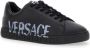 Versace Zwarte Lage Top Sneakers Grieks Motief Black Heren - Thumbnail 1