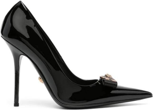 Versace Zwarte lakleren pumps met Medusa-motief Black Dames