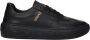 Versace Zwarte leren lage tops sneakers - Thumbnail 1