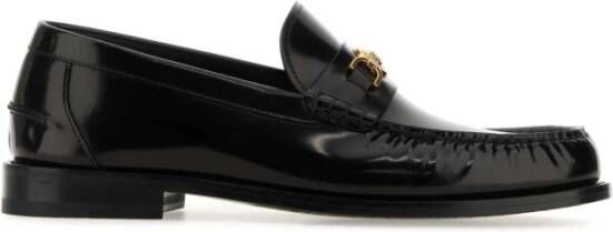 Versace Zwarte leren Medusa loafers