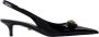 Versace Zwarte Leren Pumps Klassieke Stijl - Thumbnail 1