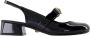 Versace Zwarte leren slingback pumps - Thumbnail 1