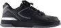 Versace Zwarte Leren Sneakers Gladde Kalfshuid - Thumbnail 1